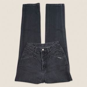 Vintage Western Rockies Rocky Mountain Black Yoke Jeans 27/5 - Size 23 x 32